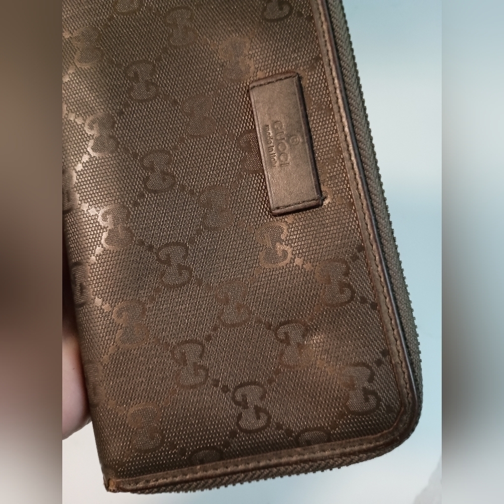 GUCCI Guccissima Bronze Long Wallet - Picture 8 of 15